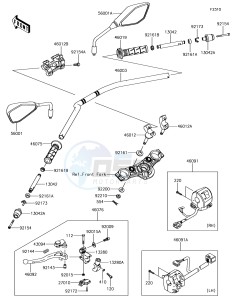 Z650 ER650HHF XX (EU ME A(FRICA) drawing Handlebar