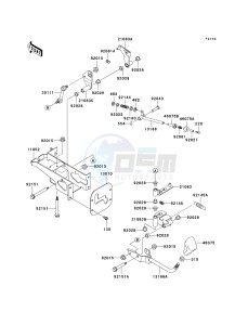 KAF 620 G [MULE 3000] (G6F-G8F) G6F drawing SHIFT LEVER-- S- -