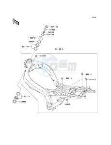 ZX 900 C [NINJA ZX-9R] (C1-C2) [NINJA ZX-9R] drawing FRAME