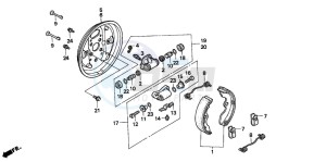 TRX200D FOURTRAX drawing FRONT BRAKE PANEL