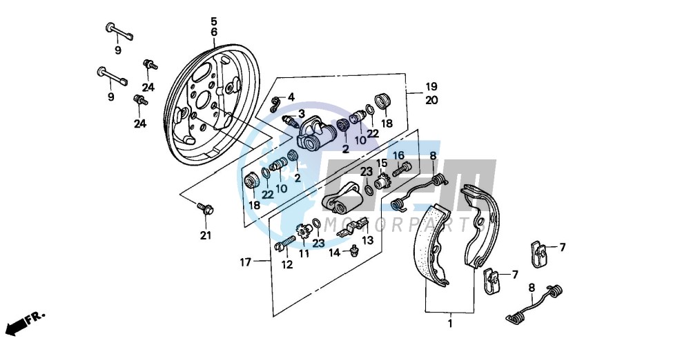 FRONT BRAKE PANEL