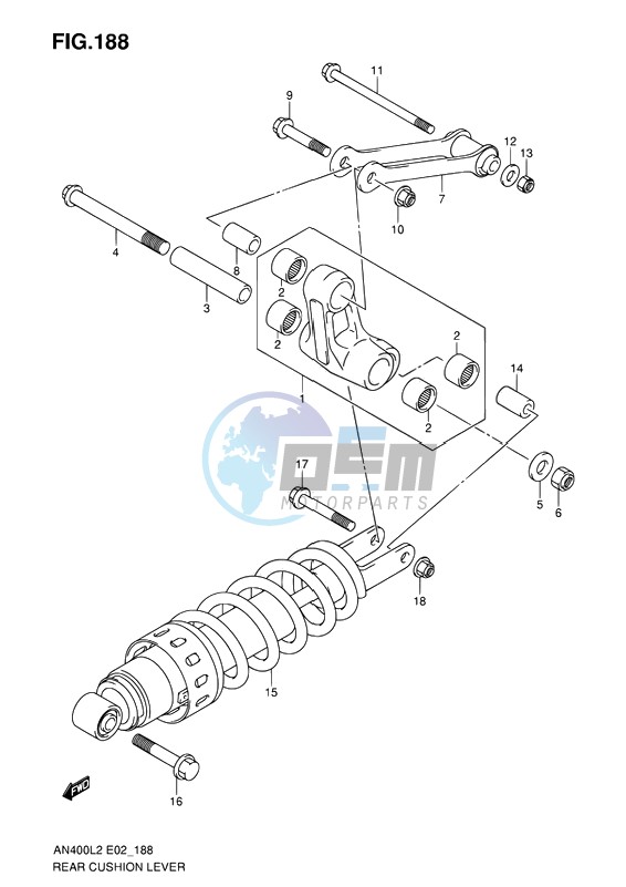 REAR CUSHION LEVER