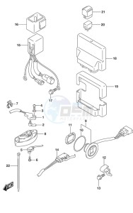 DF 250 drawing PTT Switch/Engine Control Unit SS Model