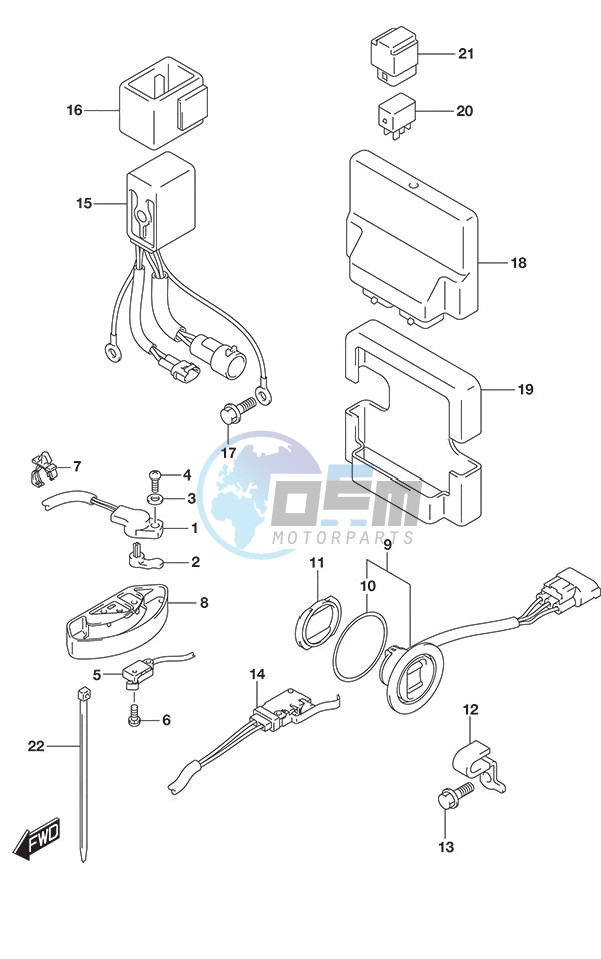 PTT Switch/Engine Control Unit SS Model