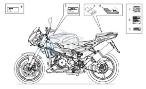 RSV 1000 Tuono drawing Plate set-decal-op.handbooks