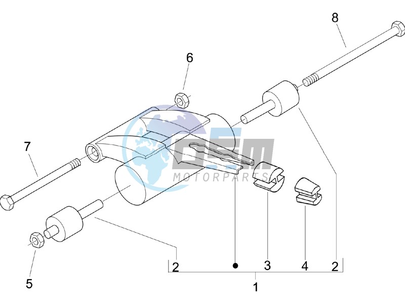 Swinging arm