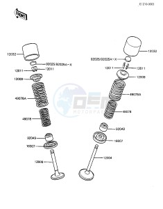 KZ 550 F [SPECTRE] (F1-F2) [SPECTRE] drawing VALVES