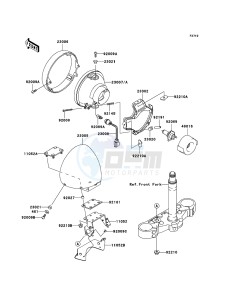 VN1600 MEAN STREAK VN1600B6F GB XX (EU ME A(FRICA) drawing Headlight(s)