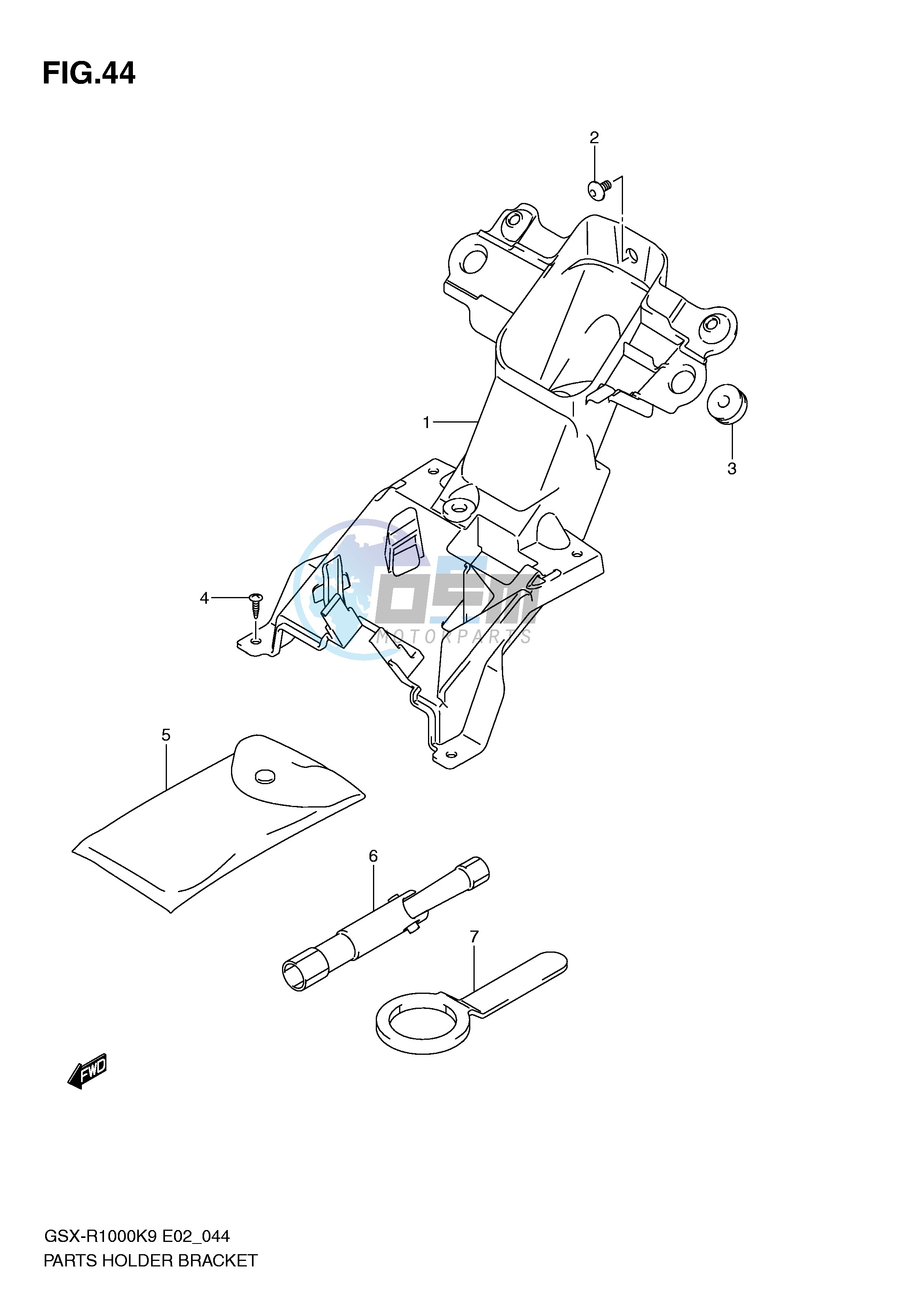 PARTS HOLDER BRACKET