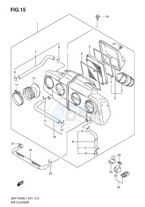 GSF-1250S BANDIT EU drawing AIR CLEANER