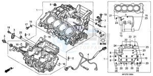 CB600FA9 Spain - (SP / ABS 25K) drawing CRANKCASE