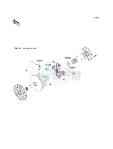 KVF700 D [PRAIRIE 700 4X4 TEAM GREEN SPECIAL EDITION] (D1) D1 drawing OPTIONAL PARTS-- DRIVE CONVERTER- -