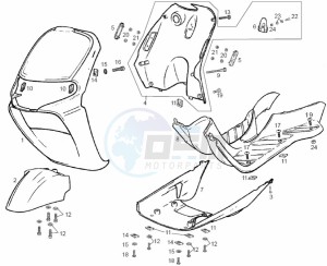 ATLANTIS CITY - 50 cc VTHAL1AE2 Euro 2 2T AC FRA drawing Front body (Positions)