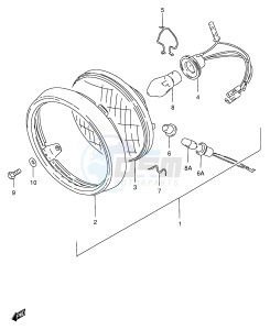 FZ50 (E1) drawing HEADLAMP (E16)