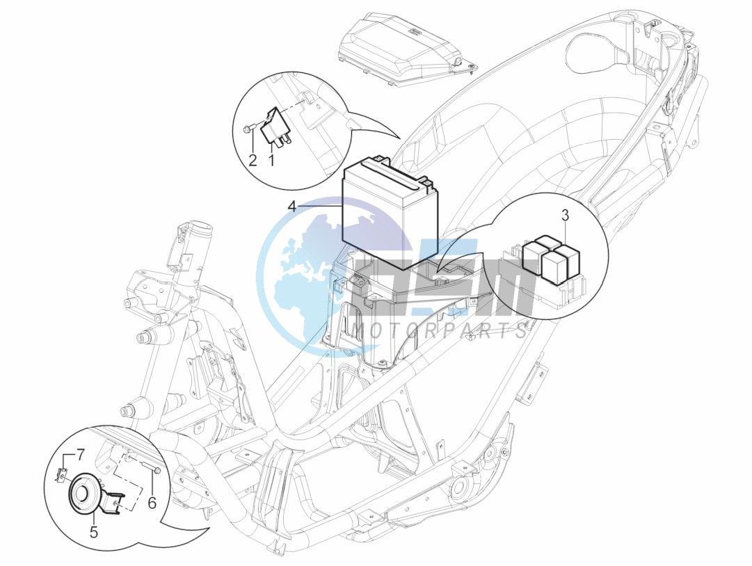 Remote control switches - Battery - Horn