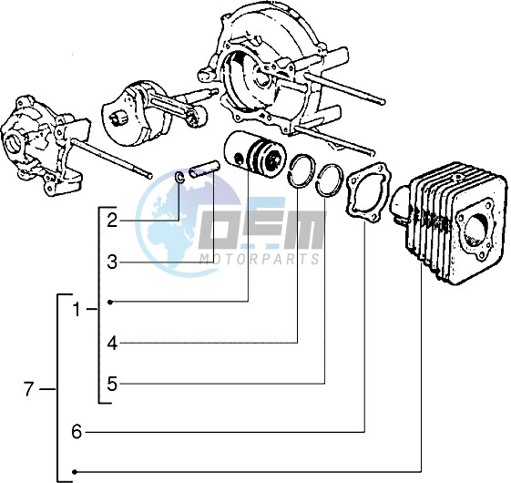 Cylinder-piston assy