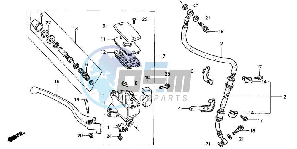 FR. BRAKE MASTER CYLINDER