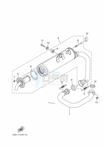 YXM700E YX70MPP (BHFF) drawing EXHAUST