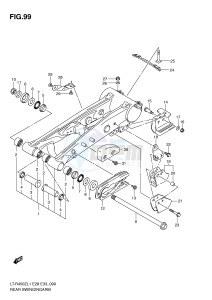 LT-R450 (E28-E33) drawing REAR SWINGING ARM (LT-R450ZL1 E28)