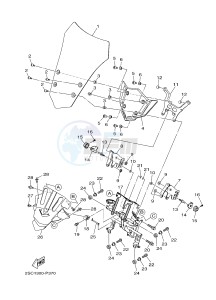 MT-09 TRACER MT09TRA TRACER 900 (2SCT) drawing WINDSHIELD