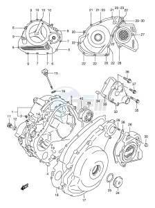 DR800S (E4) drawing CRANKCASE COVER