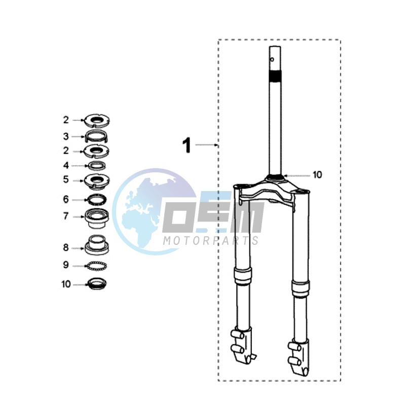 FRONT FORK / STEERINGHEAD