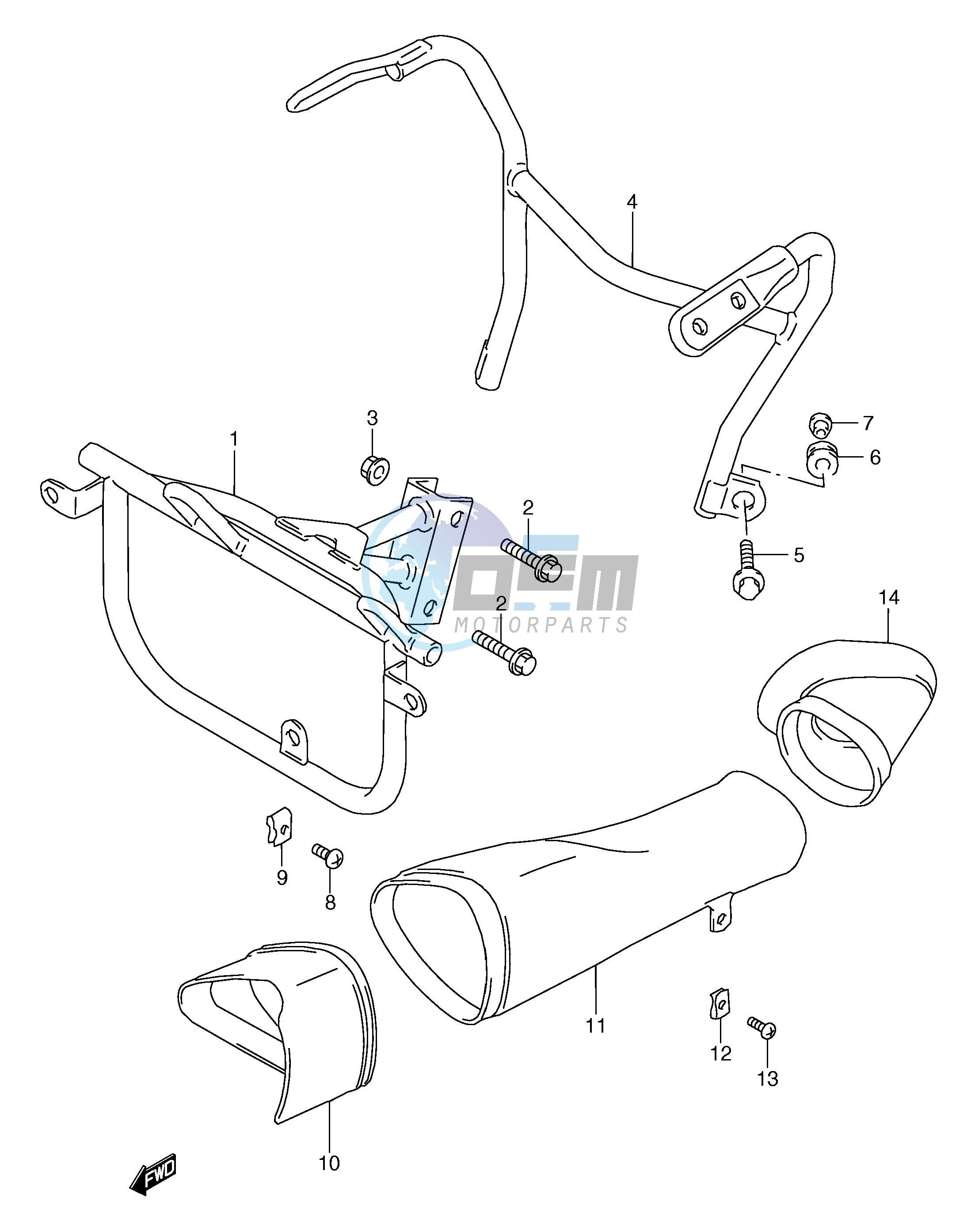 COWLING BODY INSTALLATION PARTS