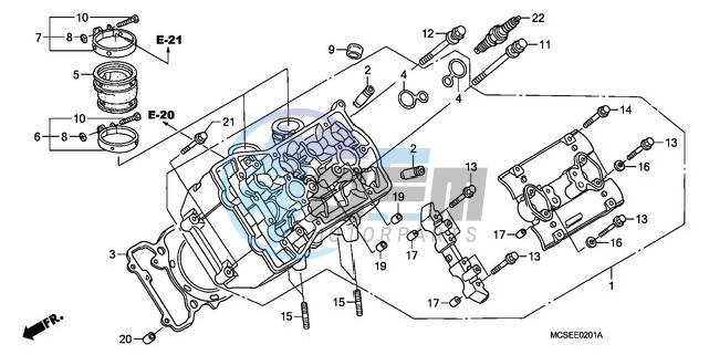 LEFT CYLINDER HEAD