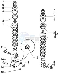 Runner VX 125 drawing Rear Shock absorber