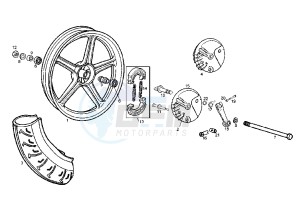 VARIANT REVOLUTION - 50 cc drawing FRONT WHEEL