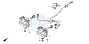 TRX350TE FOURTRAX 350 ES drawing HEADLIGHT (TRX350FM/FE)