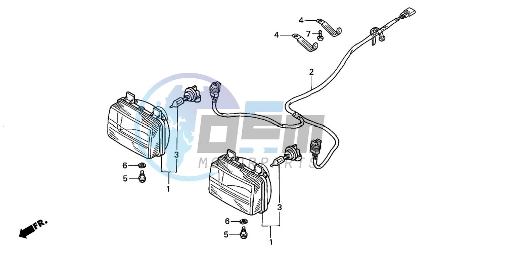 HEADLIGHT (TRX350FM/FE)