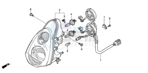 NES150 125 drawing HEADLIGHT