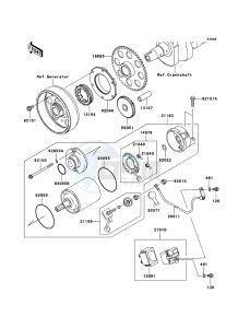 Z750 ZR750L7F GB XX (EU ME A(FRICA) drawing Starter Motor