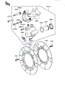 KZ 750 R [GPZ] (R1) [GPZ] drawing FRONT BRAKE