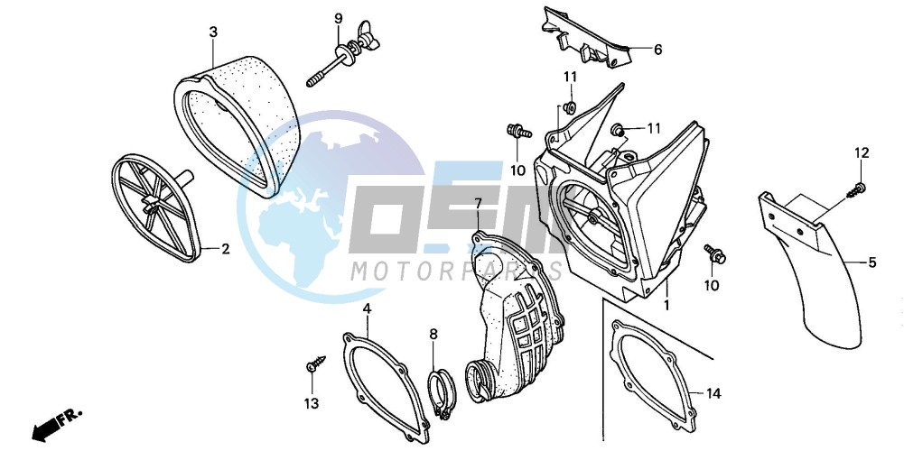 AIR CLEANER (CR250R2-4)