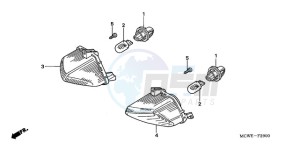 VFR8009 UK - (E / MME) drawing WINKER