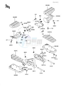 ZG 1200 B [VOYAGER XII] (B1-B5) [VOYAGER XII] drawing FOOTREST