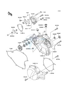 KX65 KX65AEF EU drawing Engine Cover(s)