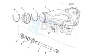 Norge 1200 IE 8V Polizia Stradale drawing Swing arm