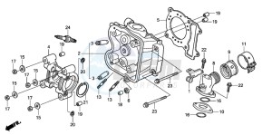 SH125R drawing CYLINDER HEAD