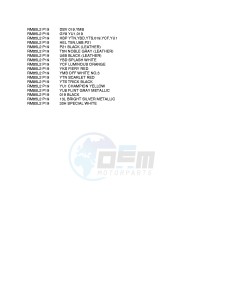 RM85 (P19) drawing * COLOR CHART *