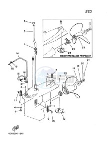 150AETX drawing PROPELLER-HOUSING-AND-TRANSMISSION-2