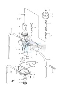 RM250 (E28) drawing CARBURETOR