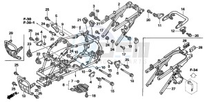 TRX450R drawing FRAME BODY