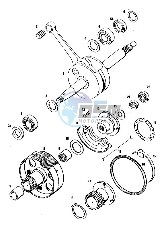 Crankshaft-clutch