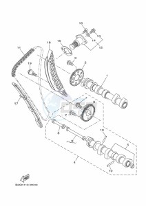 MT-07 MTN690 (BATX) drawing CAMSHAFT & CHAIN