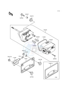 VN 1500 L [VULCAN 1500 NOMAD FI] (L1) [VULCAN 1500 NOMAD FI] drawing TAILLIGHT-- S- -