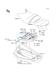 JET SKI ULTRA LX JT1500G9F EU drawing Seat