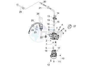 LXV 50 2T Navy drawing Carburetor components